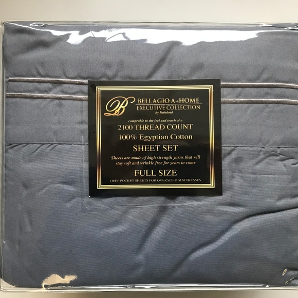 FULL size GREY Egyptian NEW SHEET SET - Picture 2 of 3